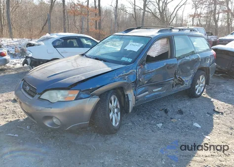 2006 Subaru Outback 2.5I из США, поврежденный, VIN 4S4BP61C267356008